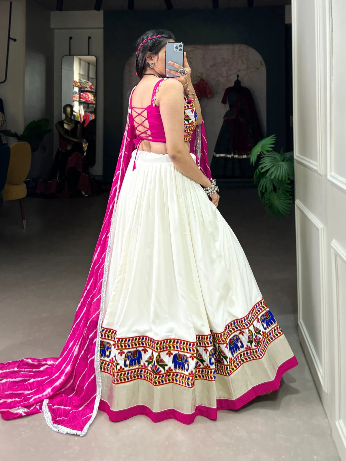 Aawiya 1661Wht Pure Rayon Wholesale Lehenga Catalog — Wholesale Lehenga, MPA wholesale from Surat - Gallery Image 2